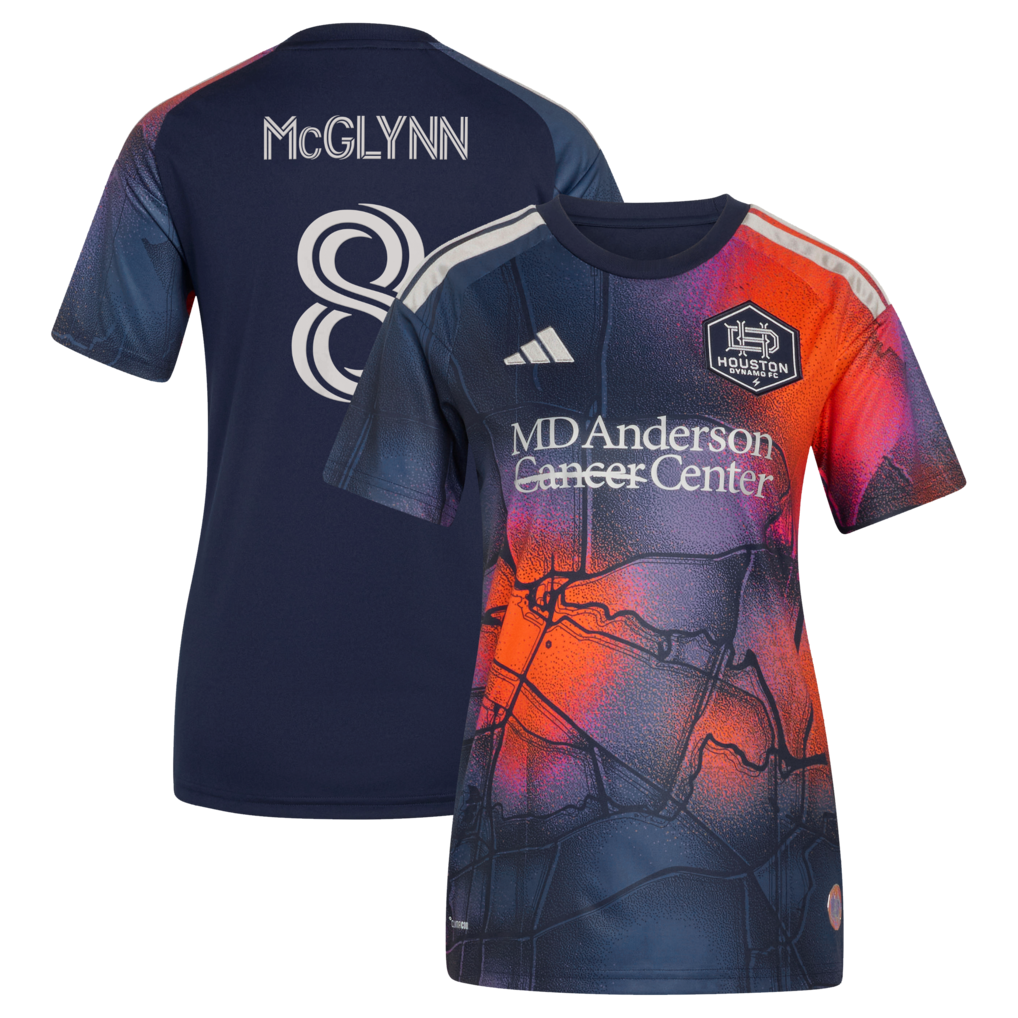 Women's Houston Dynamo FC Jack McGlynn adidas Blue 2026 Mission Control Replica Jersey - Ujersey