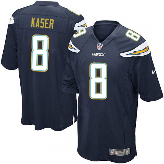 Men's Nike Los Angeles Chargers #8 Drew Kaser Game Navy Blue Team Color NFL Jersey - Ujersey
