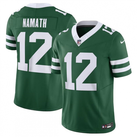 Men's New York Jets #12 Joe Namath Green 2024 F.U.S.E. Vapor Limited Football Stitched Jersey - Ujersey