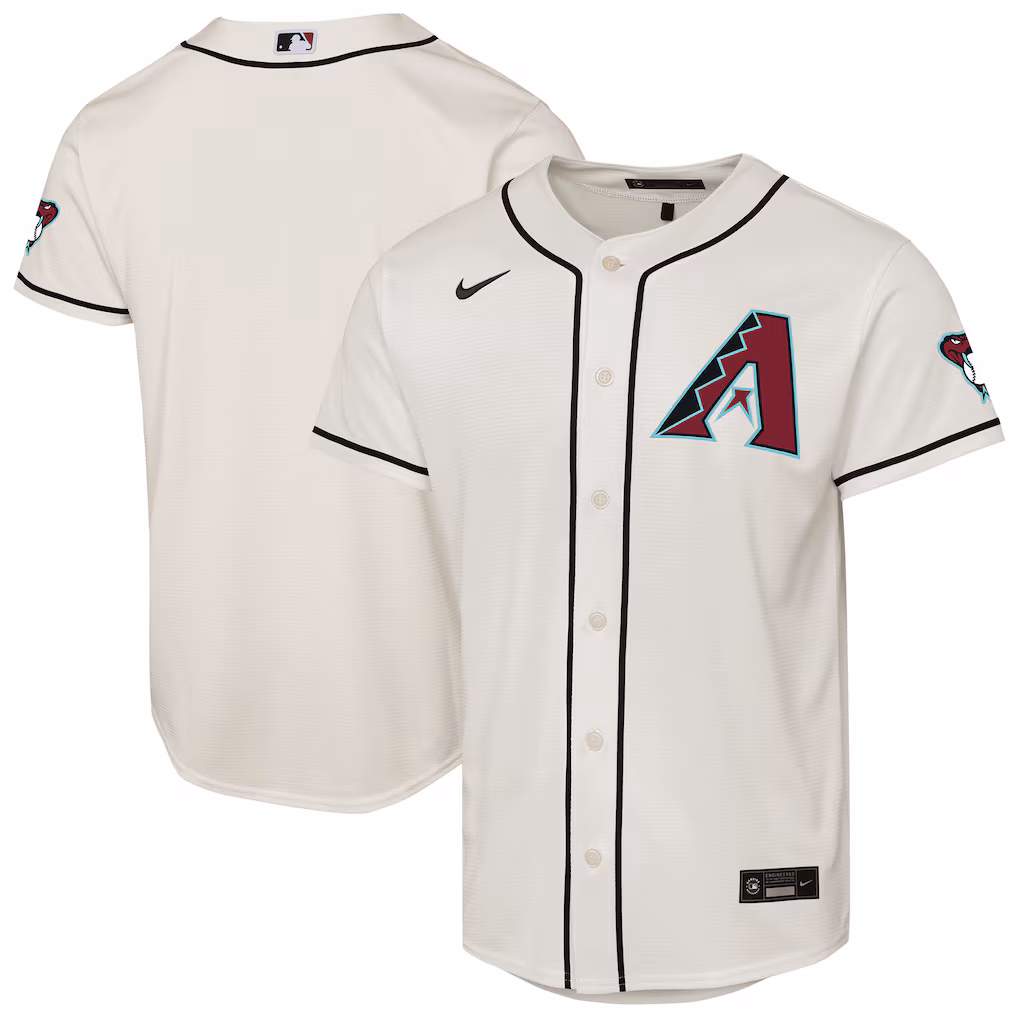 Youth Arizona Diamondbacks Nike Cream Home Stadium Jersey - ujerseystore