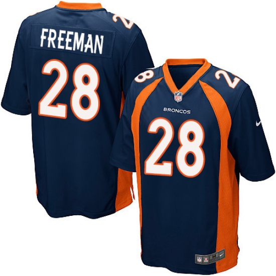 Men's Nike Denver Broncos #28 Royce Freeman Game Navy Blue Alternate NFL Jersey - Ujersey