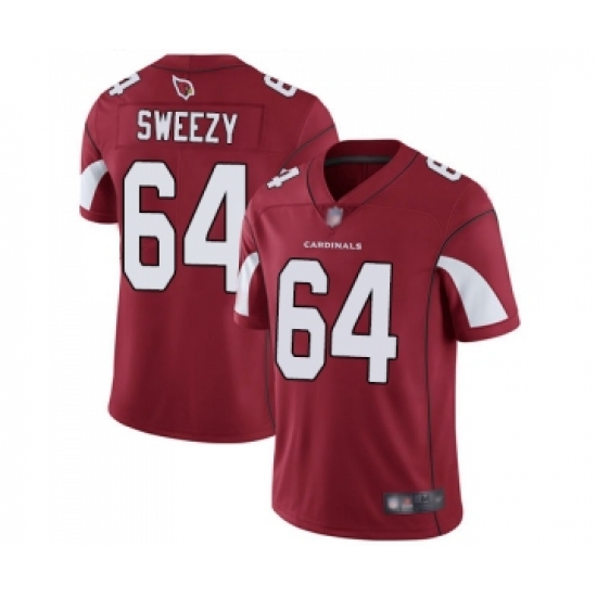 Youth Arizona Cardinals #64 J.R. Sweezy Red Team Color Vapor Untouchable Limited Player Football Jersey - Ujersey