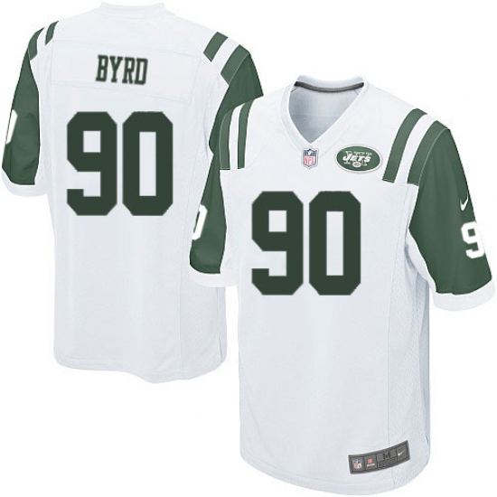 Men's Nike New York Jets #90 Dennis Byrd Game White NFL Jersey - Ujersey