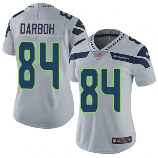 Women's Nike Seattle Seahawks #84 Amara Darboh Elite Grey Alternate NFL Jersey - Ujersey
