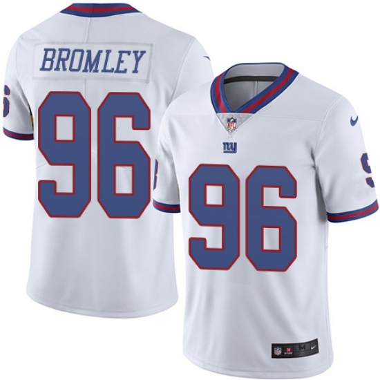 Youth Nike New York Giants #96 Jay Bromley Limited White Rush Vapor Untouchable NFL Jersey - Ujersey