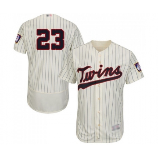 Men's Minnesota Twins #23 Nelson Cruz Cream Alternate Flex Base Authentic Collection Baseball Jersey - Ujersey