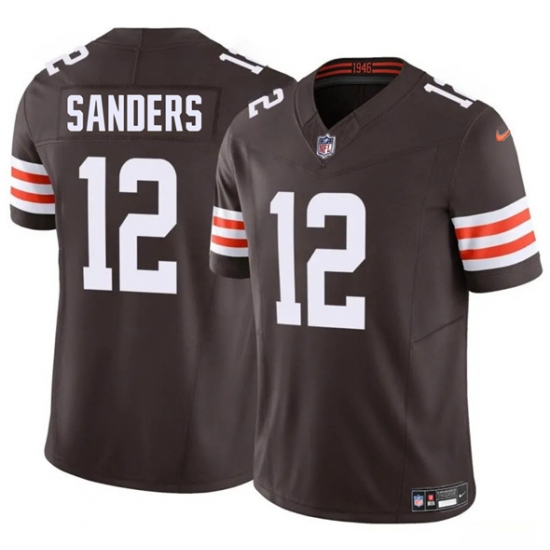 Men's Cleveland Browns #12 Shedeur Sanders Brown 2025 F.U.S.E. Vapor Limited Football Stitched Jersey - Ujersey