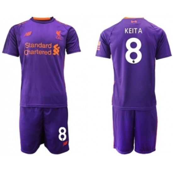 Liverpool #8 Keita Away Soccer Club Jersey