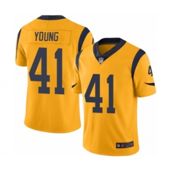 Youth Los Angeles Rams #41 Kenny Young Limited Gold Rush Vapor Untouchable Football Jersey - Ujersey