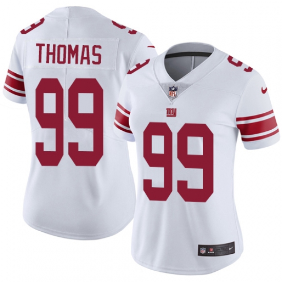 Women's Nike New York Giants #99 Robert Thomas Elite White NFL Jersey - Ujersey