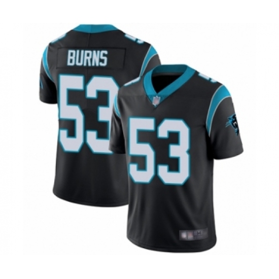 Men's Carolina Panthers #53 Brian Burns Black Team Color Vapor Untouchable Limited Player Football Jersey - Ujersey