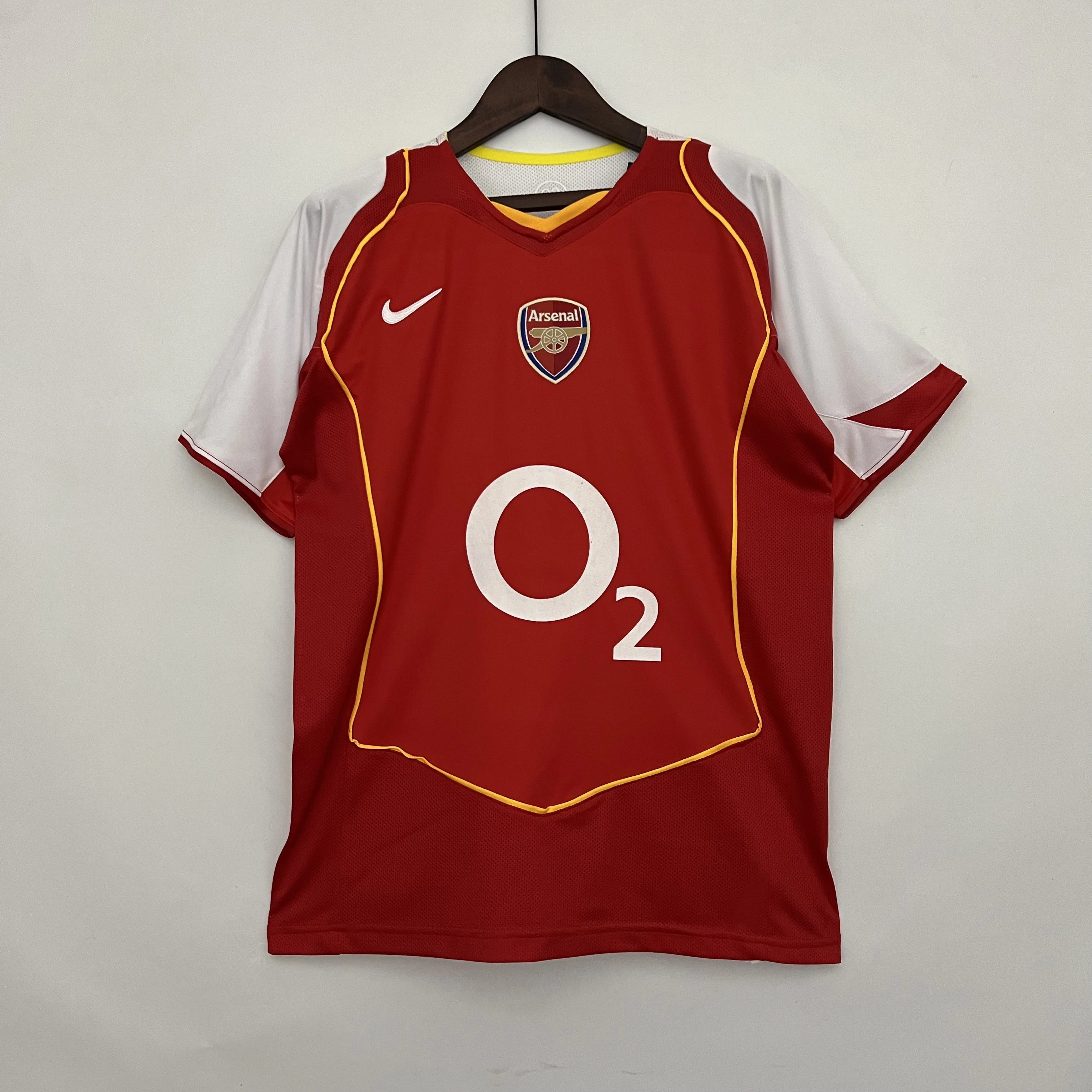 Arsenal Soccer Retro Jersey Home Custom Shirt 2004-05 - Ujersey