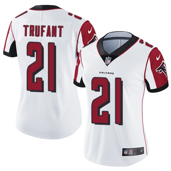 Women's Nike Atlanta Falcons #21 Desmond Trufant White Vapor Untouchable Limited Player NFL Jersey - Ujersey