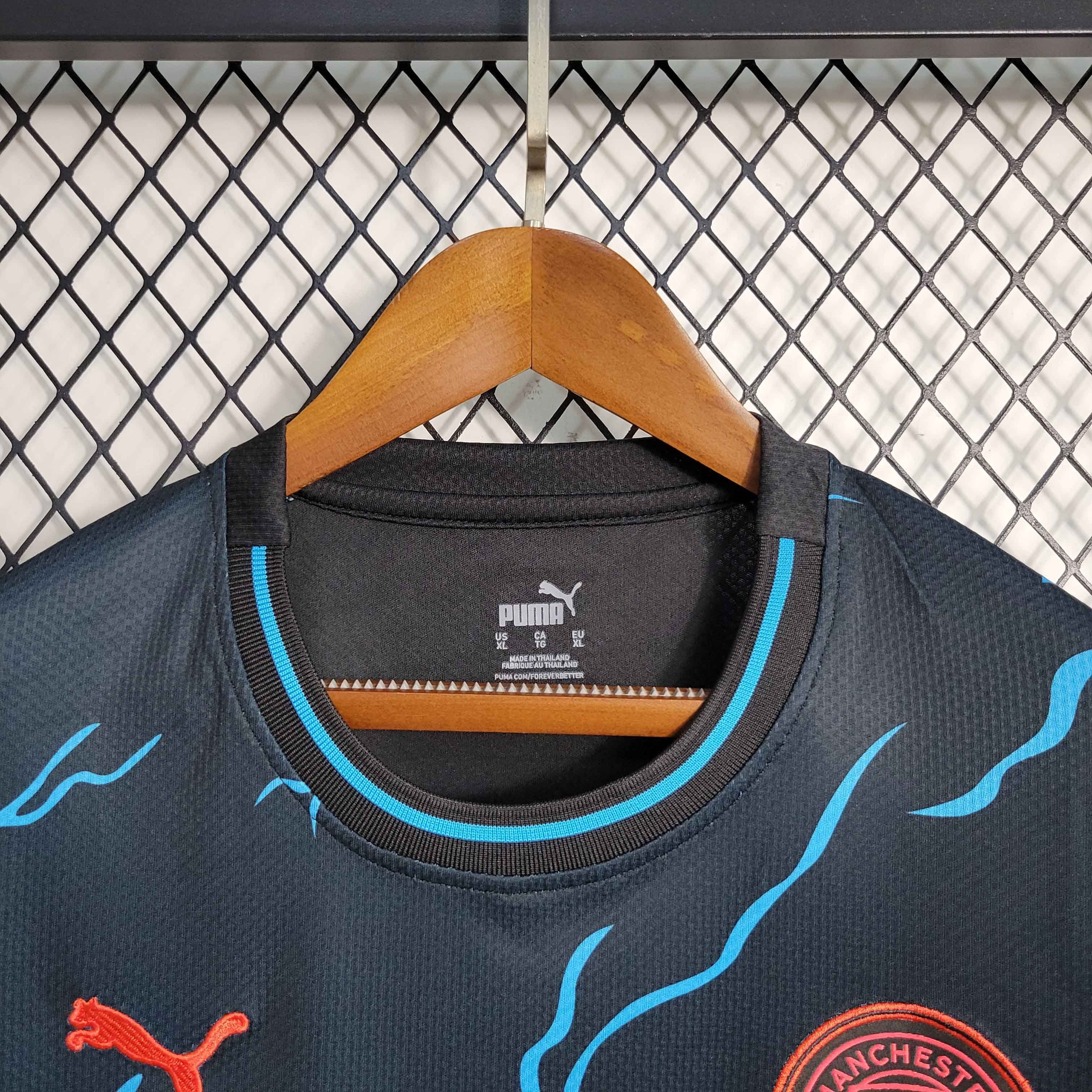 Manchester City Football Jersey Third Away Shirt 2023/24