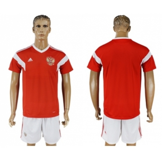 Russia Blank Home Soccer Country Jersey
