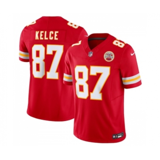 Men's Kansas City Chiefs #87 Travis Kelce Red 2023 F.U.S.E. Vapor Untouchable Limited Stitched Jersey - Ujersey