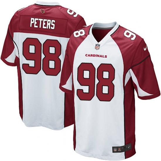 Men's Nike Arizona Cardinals #98 Corey Peters Game White NFL Jersey - Ujersey