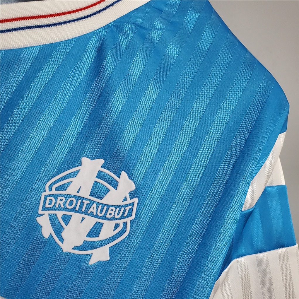 Marseille Retro Soccer Jersey Away Custom Shirt 1989-91 - Ujersey