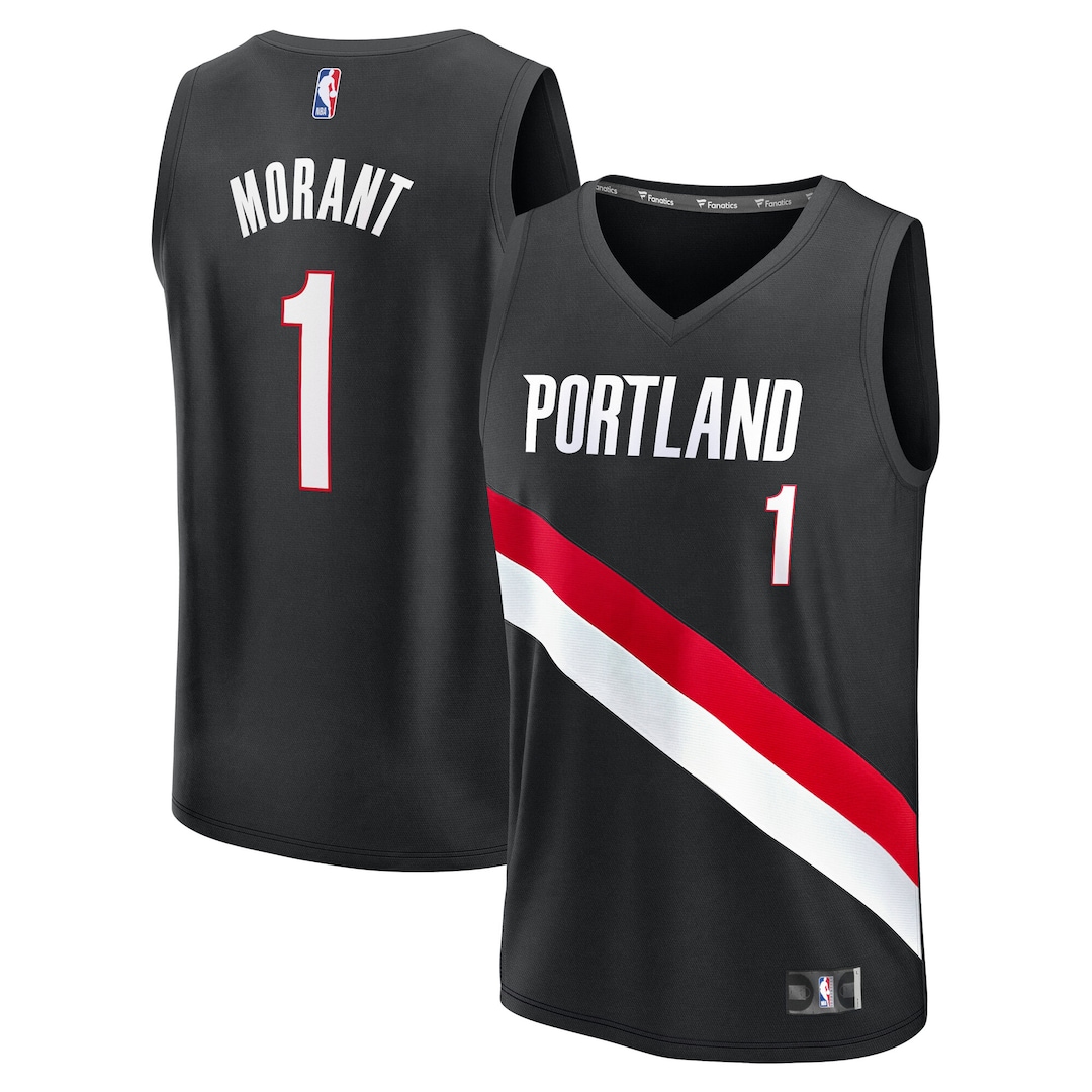 Youth Portland Trail Blazers Ja Morant Fanatics Black Fast Break Replica Jersey - Icon Edition - Ujersey