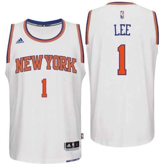 New York Knicks #1 Courtney Lee Home White New Swingman Jersey - Ujersey