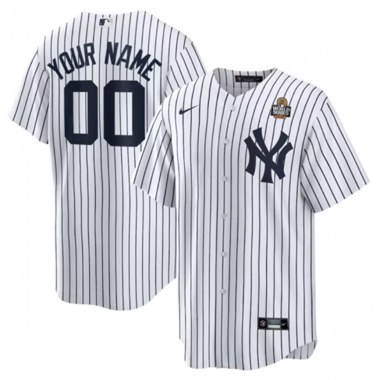 Men's New York Yankees Active Player Custom White 2024 World Series Cool Base Stitched Baseball Jersey - Ujersey