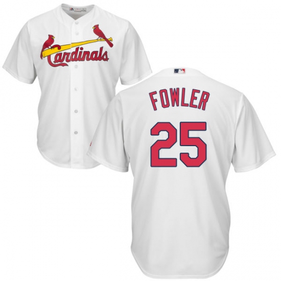 Youth Majestic St. Louis Cardinals #25 Dexter Fowler Authentic White Home Cool Base MLB Jersey - Ujersey