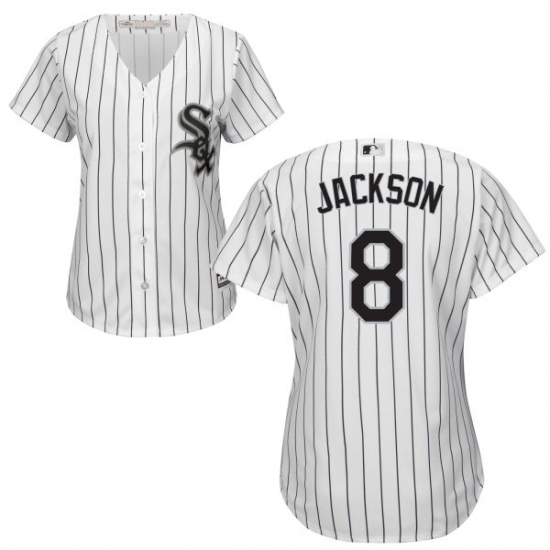 Women's Majestic Chicago White Sox #8 Bo Jackson Replica White Home Cool Base MLB Jersey - Ujersey