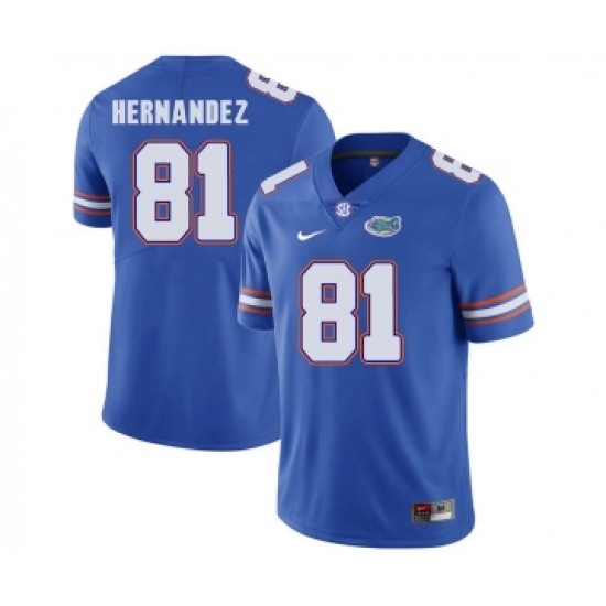 Florida Gators 81 Aaron Hernandez Blue College Football Jersey - Ujersey
