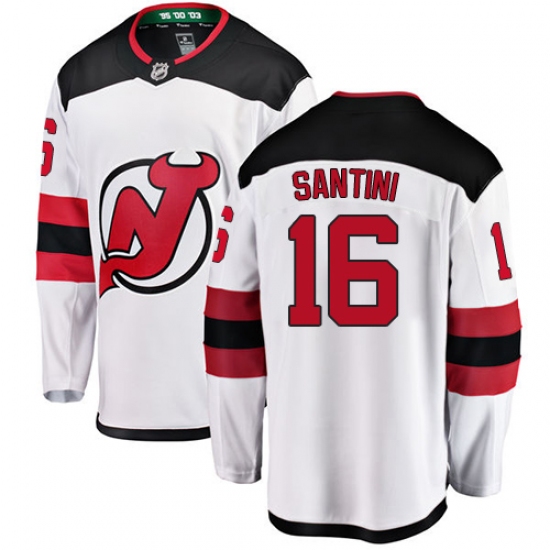 Men's New Jersey Devils #16 Steve Santini Fanatics Branded White Away Breakaway NHL Jersey - Ujersey