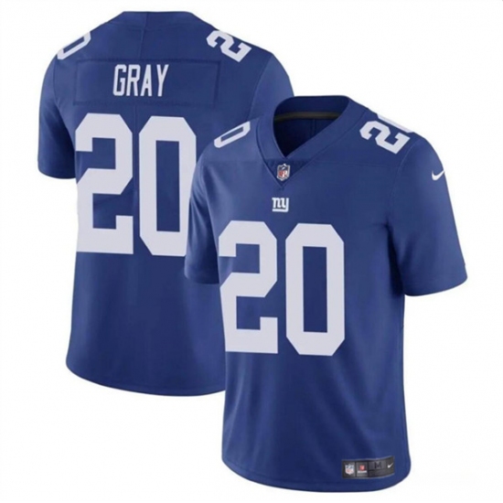 Men's New York Giants #20 Eric Gray Blue Vapor Untouchable Limited Football Stitched Jersey - Ujersey