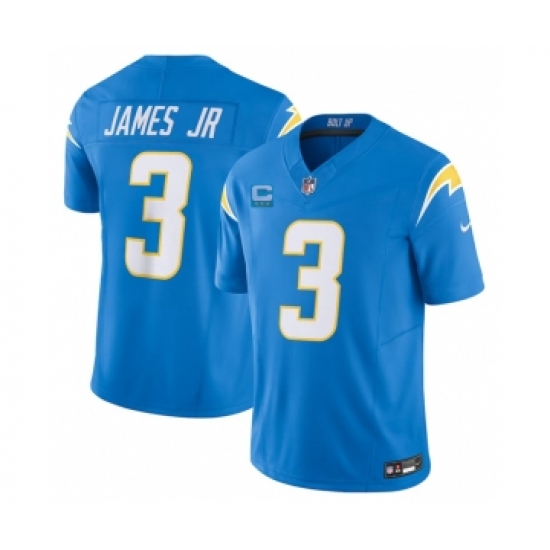 Men's Nike Los Angeles Chargers #3 Derwin James Jr. Light Blue 2023 F.U.S.E. 3-Star C Vapor Untouchable Limited Football Stitched Jersey - Ujersey