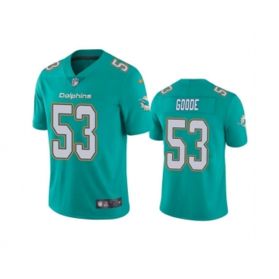 Men's Miami Dolphins #53 Cameron Goode Aqua Vapor Untouchable Limited Stitched Football Jersey - Ujersey