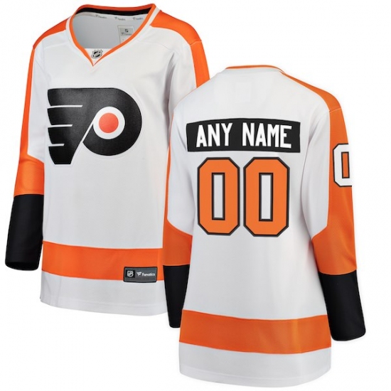Women's Philadelphia Flyers Fanatics Branded White Away Breakaway Custom Jersey - Ujersey