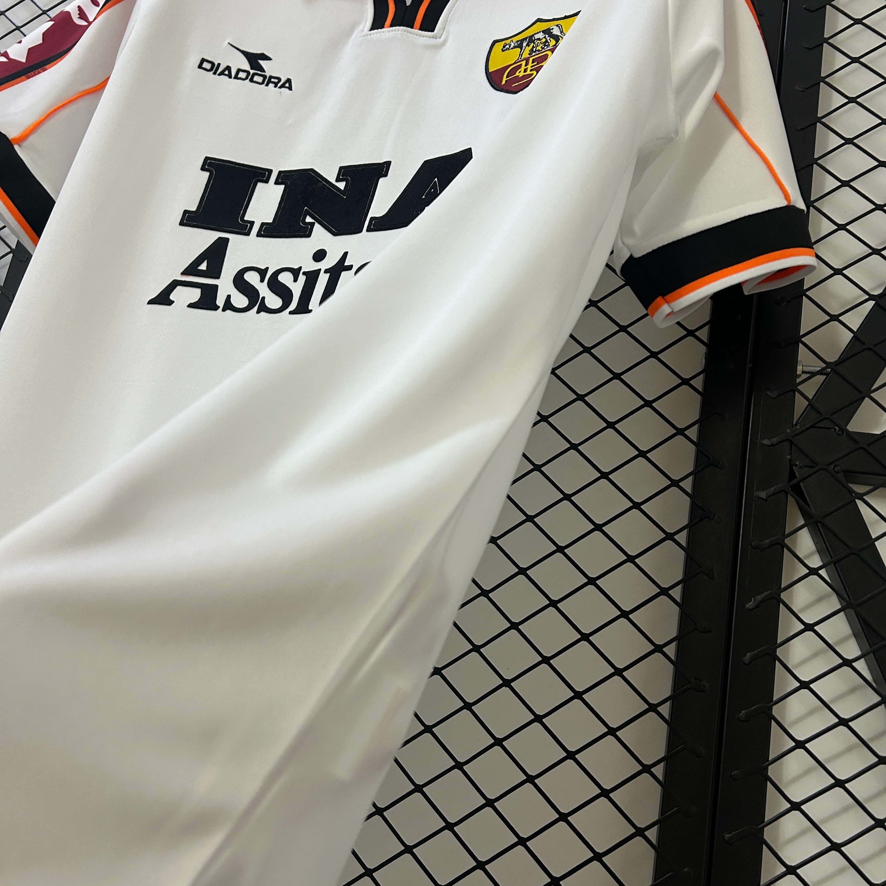 Roma Retro Soccer Jersey Away Custom Shirt 1998/99 - Ujersey Shop