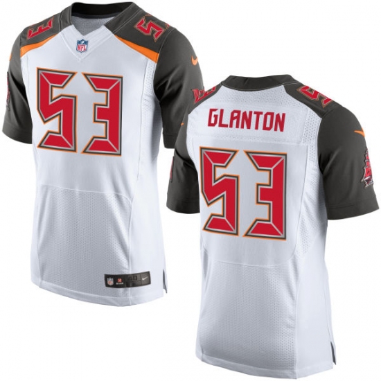 Men's Nike Tampa Bay Buccaneers #53 Adarius Glanton Elite White NFL Jersey - Ujersey