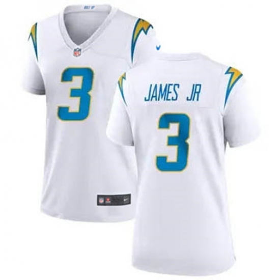 Women Los Angeles Chargers #3 Derwin James Jr. White Vapor Untouchable Limited Stitched Jersey - Ujersey