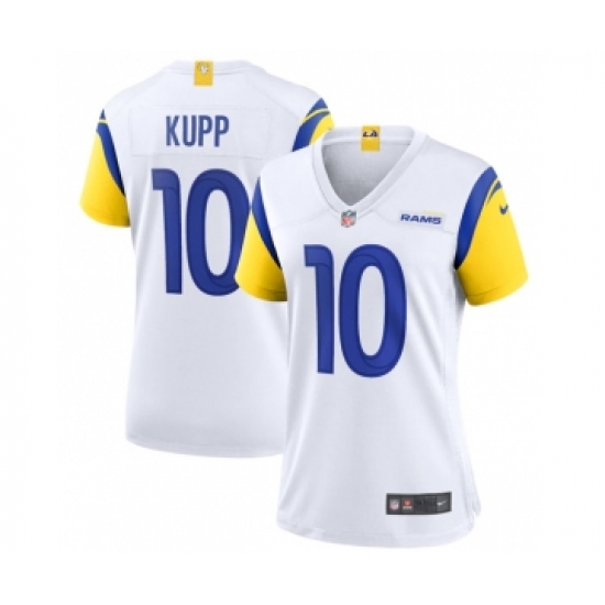 Women's Nike Los Angeles Rams #10 Cooper Kupp White Vapor Untouchable Limited Stitched Jersey - Ujersey