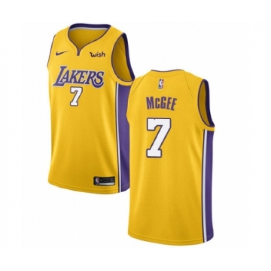 Youth Los Angeles Lakers #1 JaVale McGee Swingman Gold Basketball Jersey - Icon Edition
