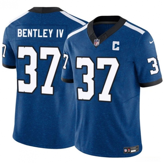 Men's Indianapolis Colts #37 Ulysses Bentley IV Blue 2025 F.U.S.E. Throwback Vapor Limited Football Stitched Jersey - Ujersey