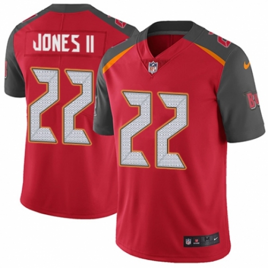 Youth Nike Tampa Bay Buccaneers #22 Ronald Jones II Red Team Color Vapor Untouchable Elite Player NFL Jersey - Ujersey