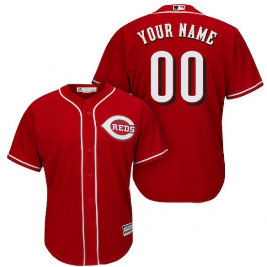 Men's Cincinnati Reds Majestic Red Cool Base Custom Jersey - Ujersey