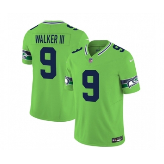 Men's Nike Seattle Seahawks #9 Kenneth Walker III 2023 F.U.S.E. Green Limited Football Stitched Jersey - Ujersey