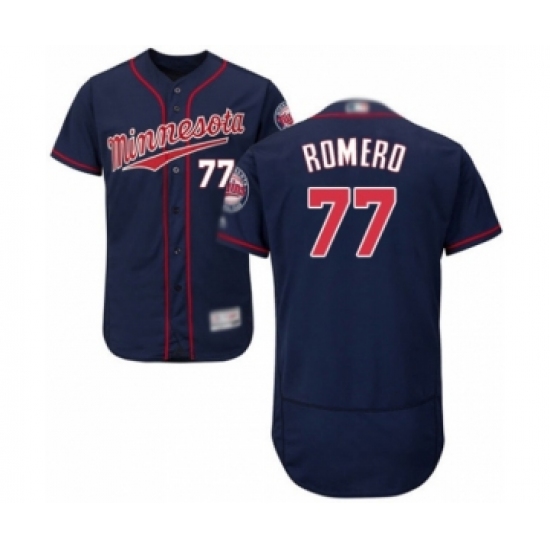 Men's Minnesota Twins #77 Fernando Romero Authentic Navy Blue Alternate Flex Base Authentic Collection Baseball Player Jersey
