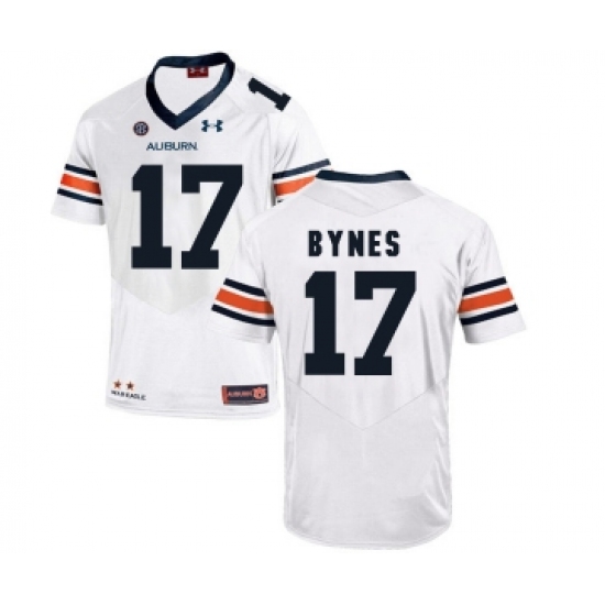 Auburn Tigers 17 Josh Bynes White College Football Jersey - Ujersey