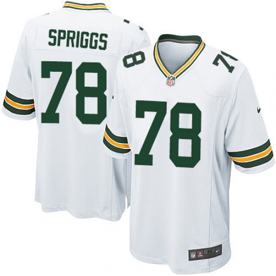 Men's Nike Green Bay Packers #78 Jason Spriggs Game White NFL Jersey - Ujersey