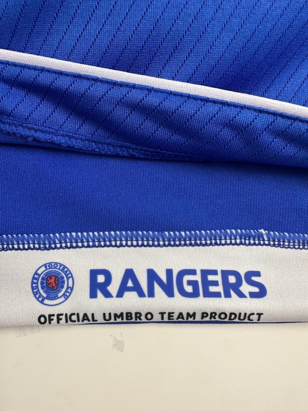 Rangers FC Retro Soccer Jersey Home Custom Shirt 2008-09 - ujerseystore