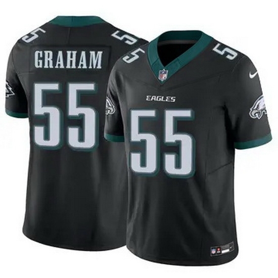 Youth Philadelphia Eagles #55 Brandon Graham Black F U S E Stitched NFL Jersey - Ujersey