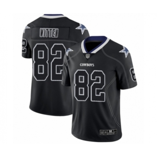 Men's Dallas Cowboys #82 Jason Witten Limited Lights Out Black Rush Football Jersey - Ujersey