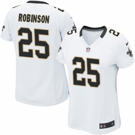 Women's Nike New Orleans Saints #25 Patrick Robinson Game White NFL Jersey - Ujersey