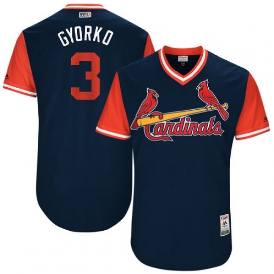 Men's Majestic St. Louis Cardinals #3 Jedd Gyorko 